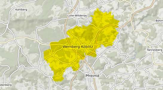 Immobilienpreisekarte Wernberg-Köblitz Wernberg